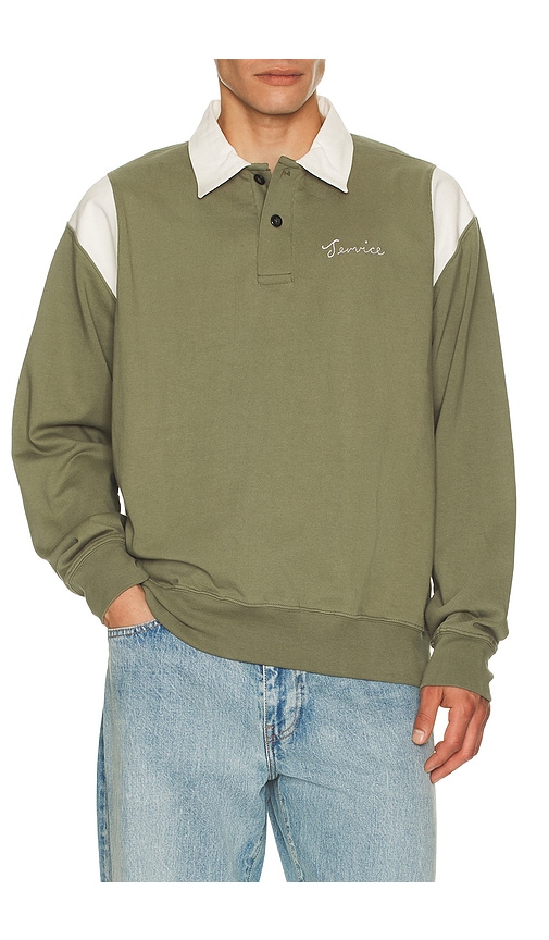 Service Works Bistrot Polo Olive In Green
