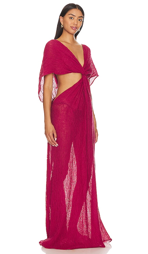 Shop Savannah Morrow Fiori Dress In Red