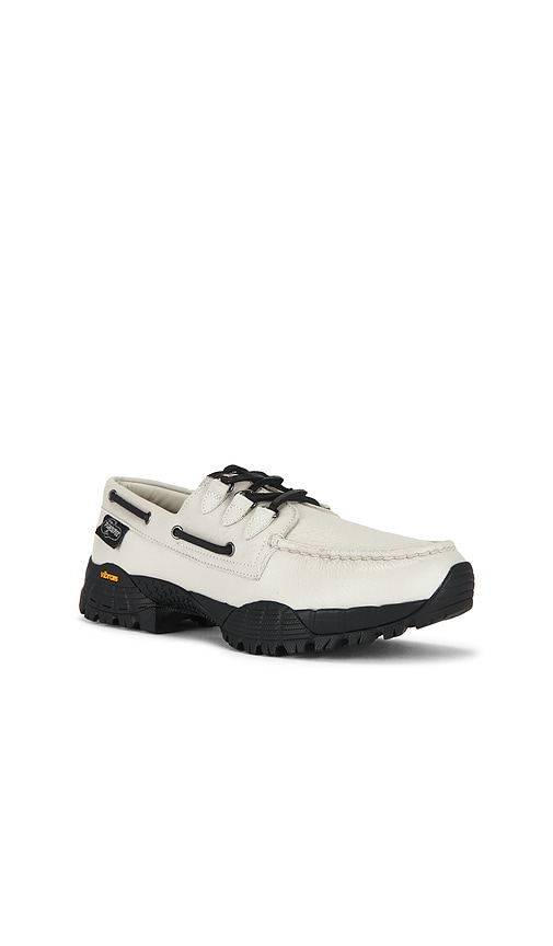  Sperry X Pleasures 3-eye Vibram Hiker Loafer In White. Taglia 7. Also In 7.5, 8, 8.5, 9.5, 10, 11, 11.5, 12. 