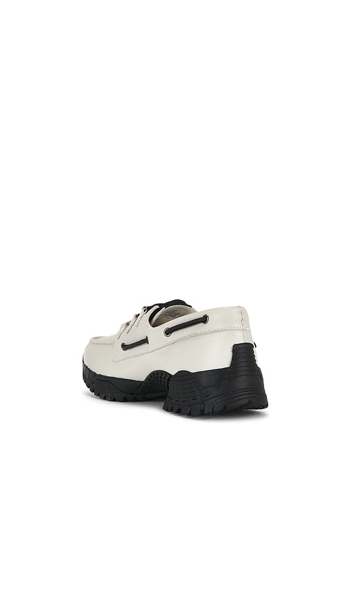  Sperry X Pleasures 3-eye Vibram Hiker Loafer In White. Taglia 7. Also In 7.5, 8, 8.5, 9.5, 10, 11, 11.5, 12. 