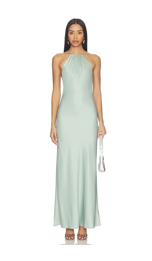Halter Satin Maxi Dress | REVOLVE