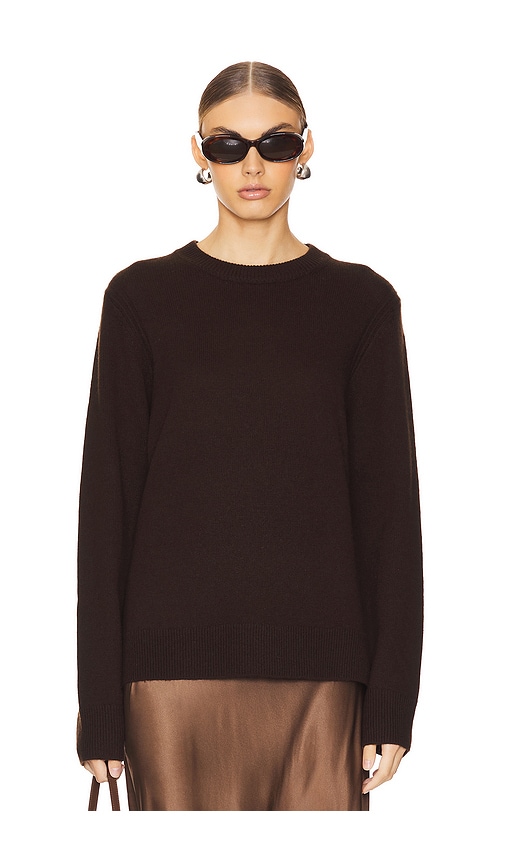 Shop Rue Sophie Villette Sweater In Chocolate