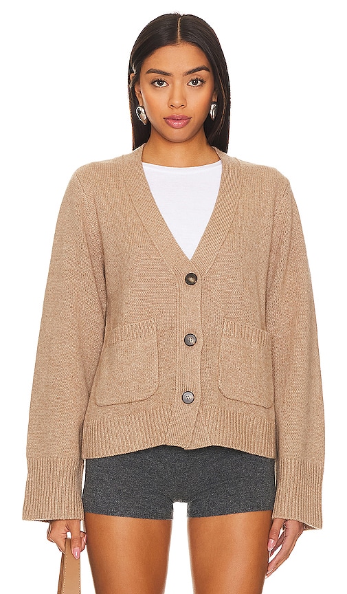 Zara - Soft Knit Crop Cardigan - Taupe Brown - Women