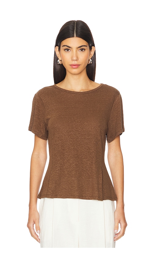 Shop Rue Sophie Anya T-shirt In Espresso