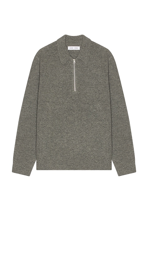 Samsoe & Samsoe Saisaks Polo Sweater In Grey