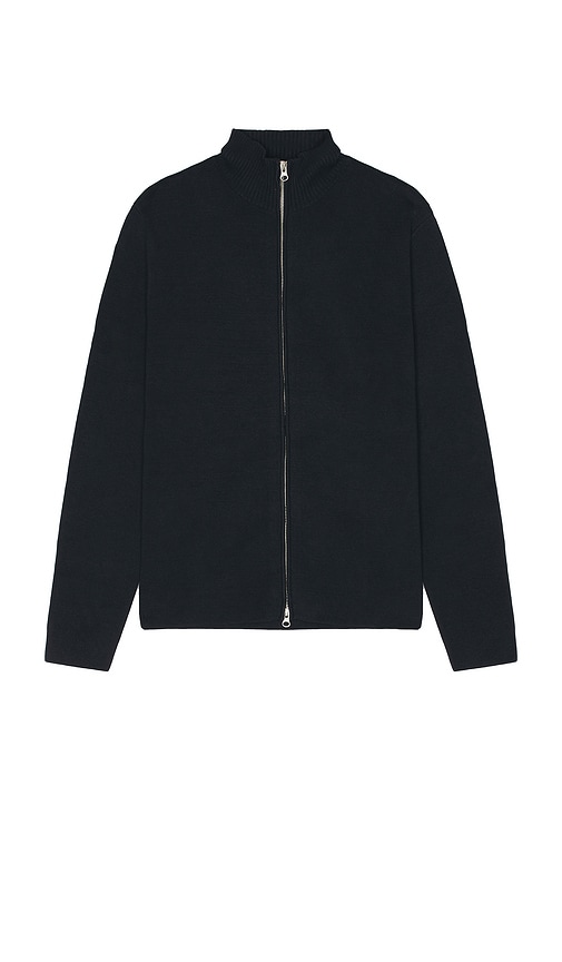 Samsoe & Samsoe Saniklas Full Zip Sweater In Black