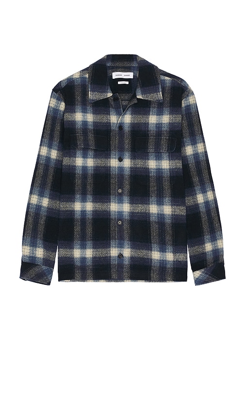 Samsoe & Samsoe Sacastor Overshirt In 트루 네이비