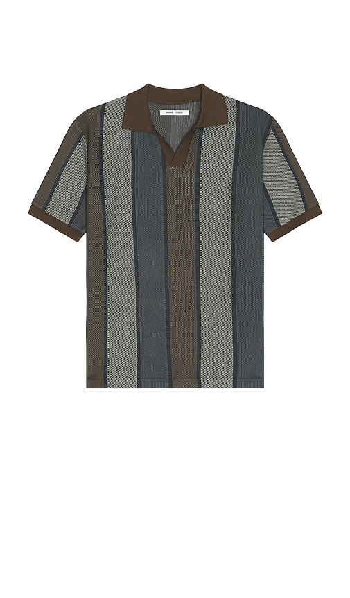 Samsoe & Samsoe Travis Polo Sweater In Gray
