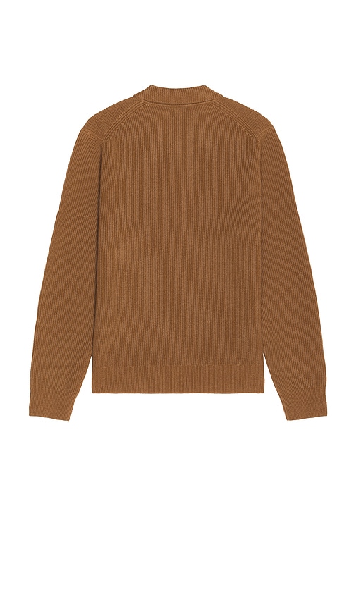 Samsoe & Samsoe Isaks Polo Sweater In Brown