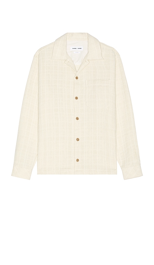 Shop Samsoe & Samsoe Sacastor Xc Overshirt In Cream