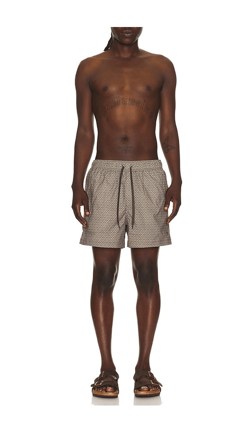  Samsoe Samsoe Moses Swim Shorts In Brown. Size S. Also In M, Xl/1x, Xxl/2x. 