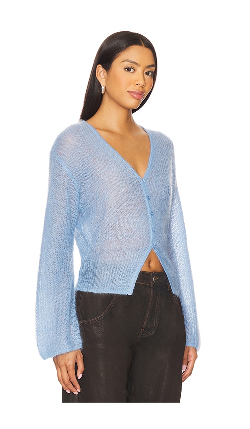 Samsoe & Samsoe Sapoppie Cardigan In Blue