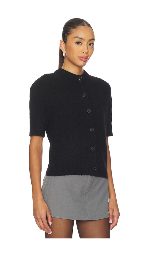 Samsoe & Samsoe Sanoura Short Sleeve Cardigan In Black