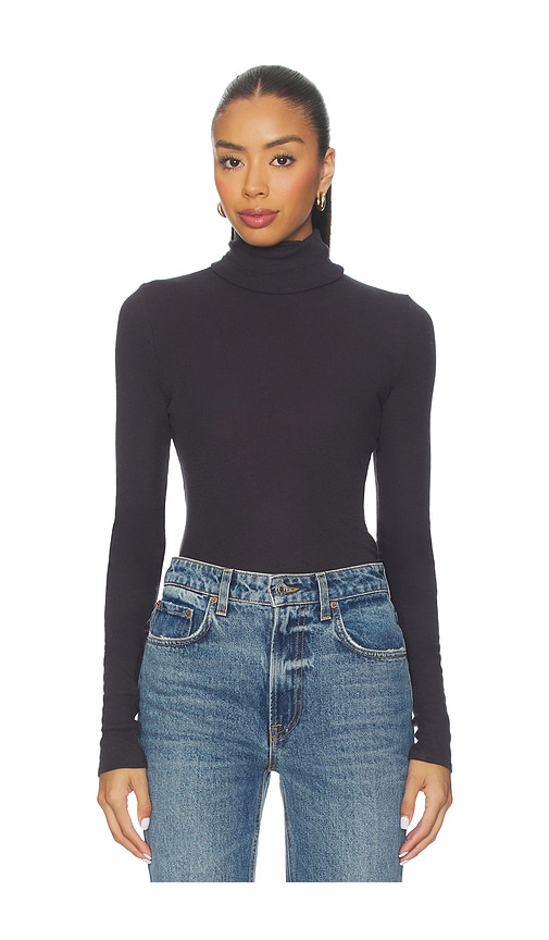 Samsoe & Samsoe Sasonnet Long Sleeve Turtleneck In Black