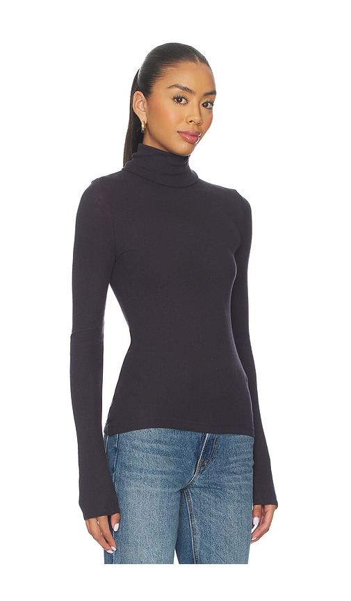 Samsoe & Samsoe Sasonnet Long Sleeve Turtleneck In Black
