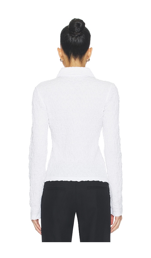  Samsoe Samsoe Sadaisy Zip Blouse In White. Size Xs. Also In S, M. 