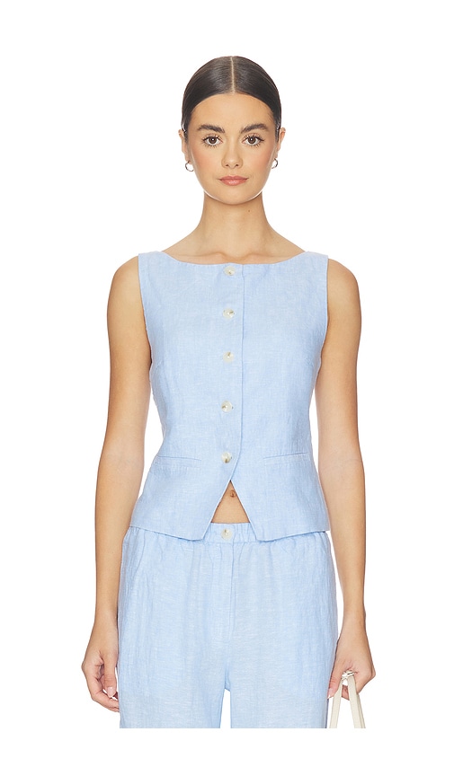 Samsoe & Samsoe Saloves Vest In Blue