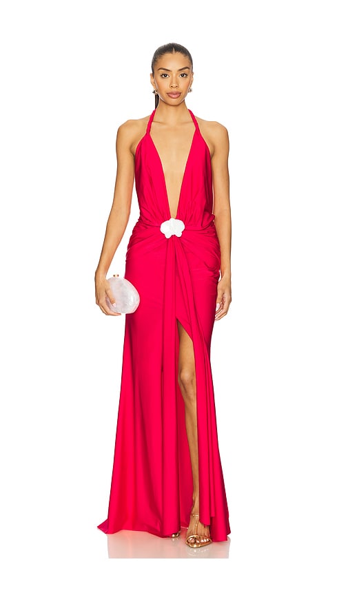 Olesia Maxi Dress in Red. - size S (also in M, XS)