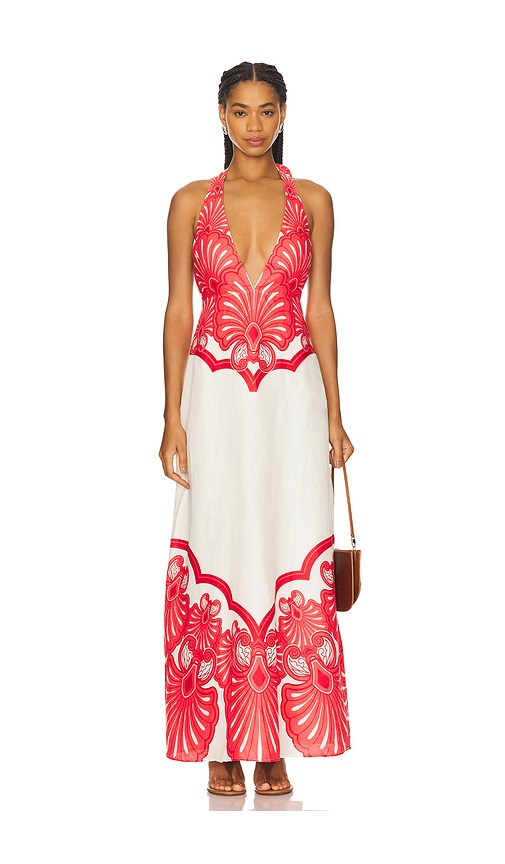 Aurora Maxi Dress in Red. - size S (also in L, M, XS)