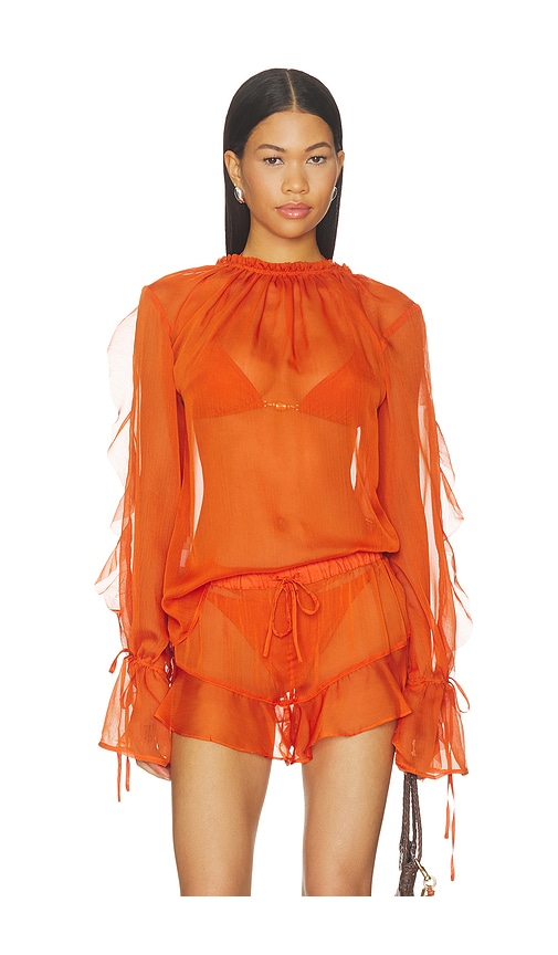 Jeanie Top by Shani Shemer in Jaffa Orange