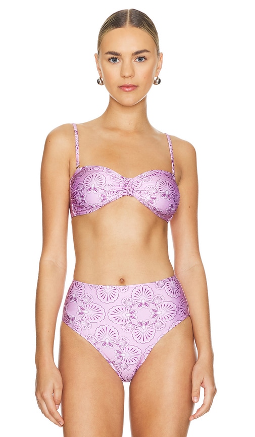 Shani Shemer Barbara Bikini Top In Purple