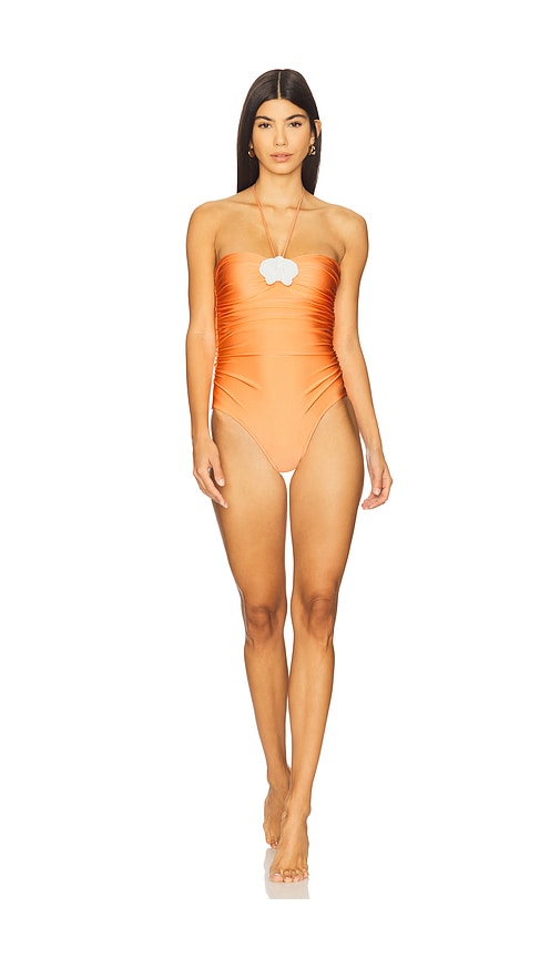 Shani Shemer Angora One Piece In Orange