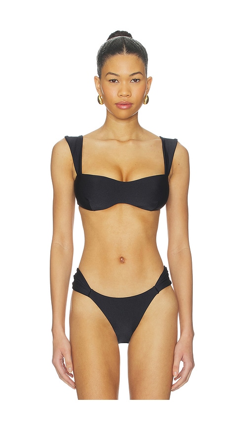 Shani Shemer Aster Bikini Top In Black
