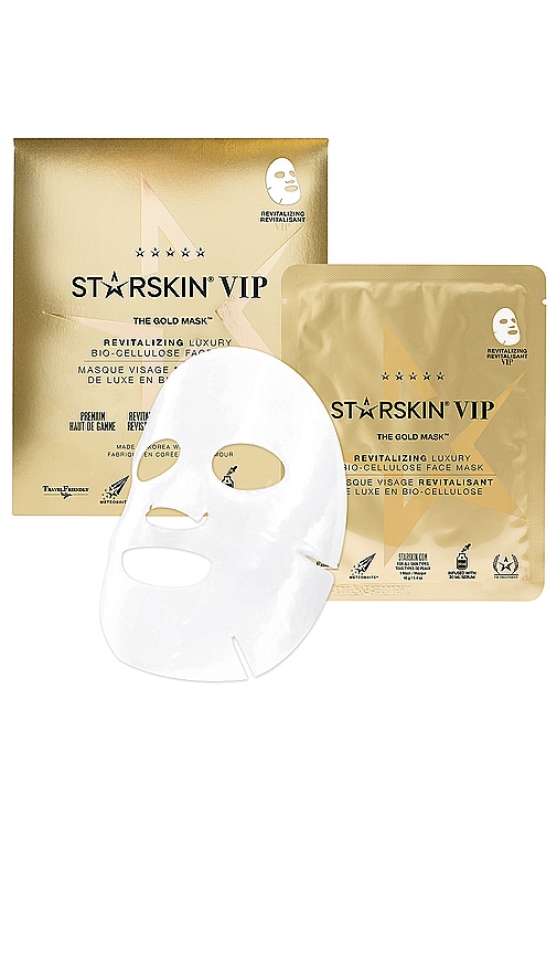 grøntsager Elektrisk Tid STARSKIN VIP The Gold Bio-Cellulose Second Skin Face Mask | REVOLVE