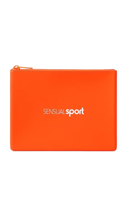 Sensual Sport Silicone Travel Pouch In Orange