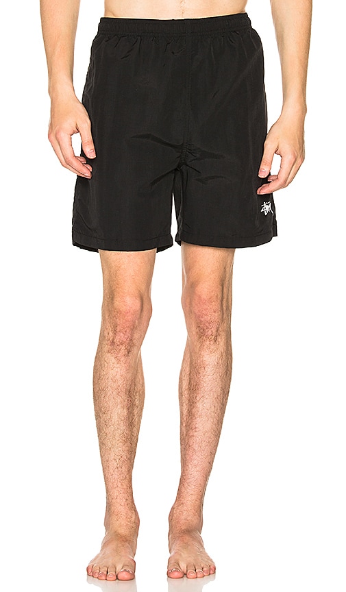 stussy black shorts