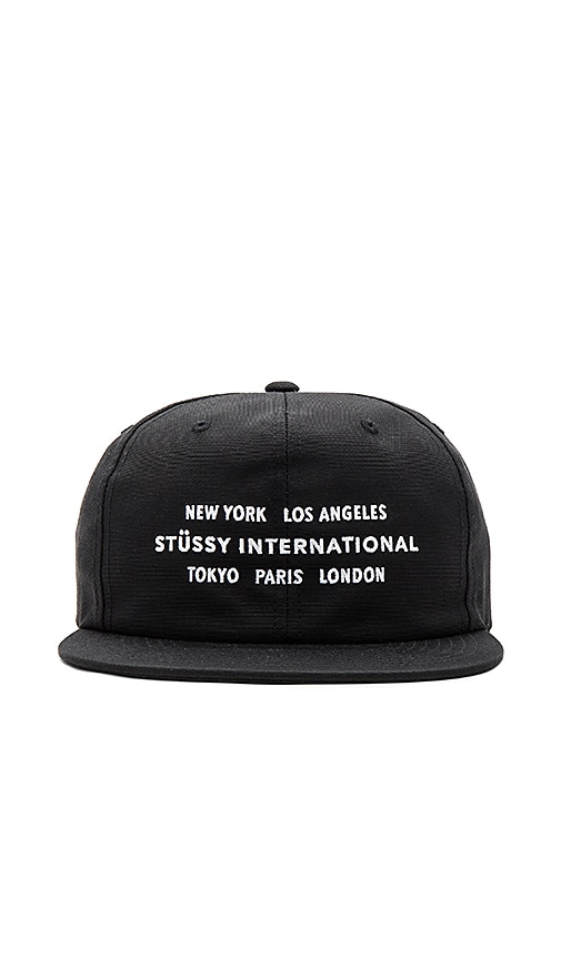 stussy black snapback