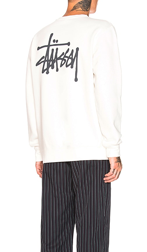 stussy basic crew sweatshirt