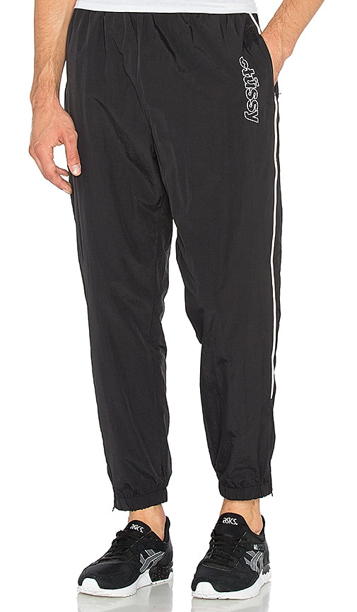 stussy black track pants