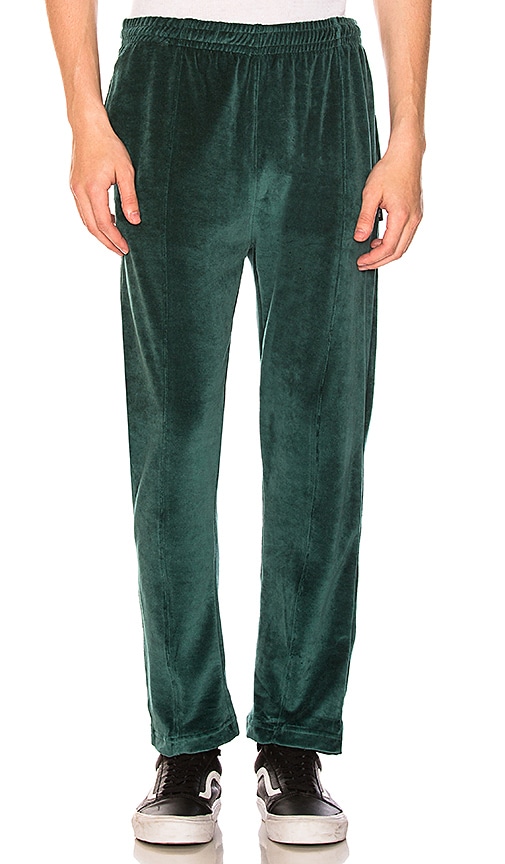 Stussy Velour Pant in Green | REVOLVE