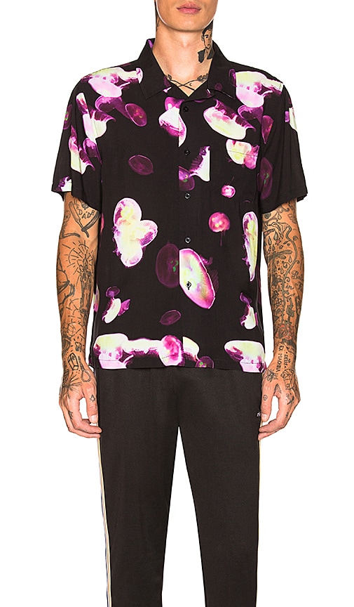 Stussy Jelly Fish Printed Shirt in Black