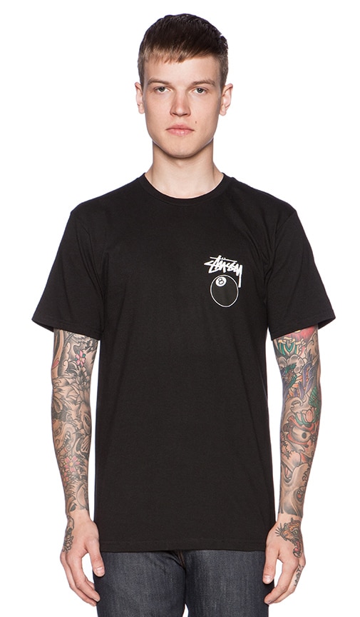 Stussy 8 Ball Tee in Black