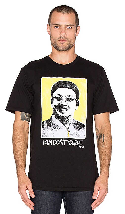 Stussy Kim Don't Surf Tee in Black | REVOLVE