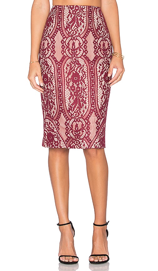 STYLESTALKER Vivid Skirt in Rouge
