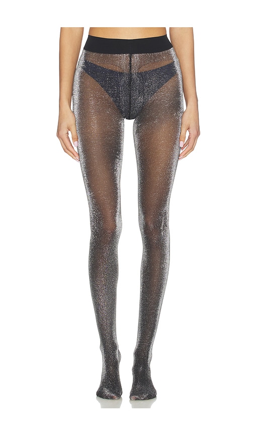 Swedish Stockings Tora Shimmery Tights In Black