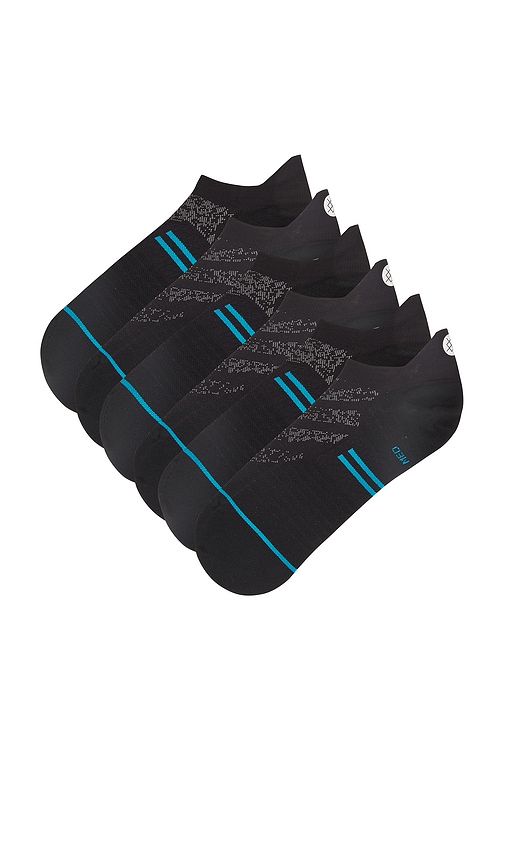 Shop Stance Run Ultralight Tab 3 Pack Socks In 黑色