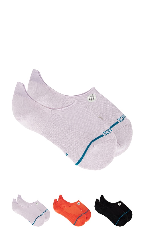 Light No Show 3 Pack Socks in Black. - size S (also in L, M)