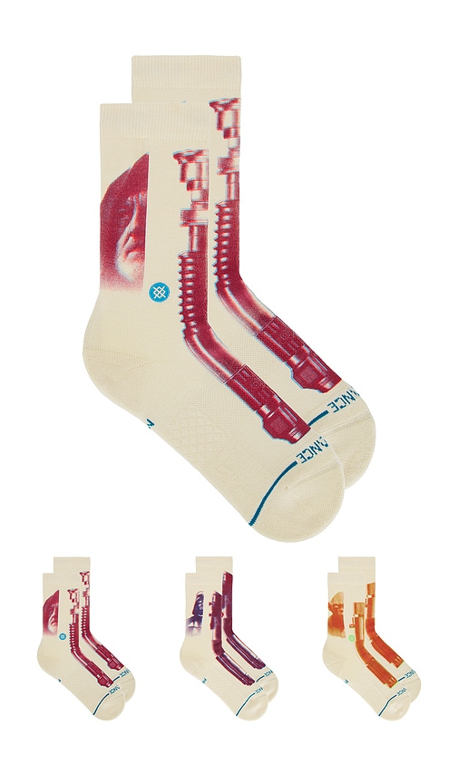Saber Crew Socks Box Set in Cream. - size M (also in L)