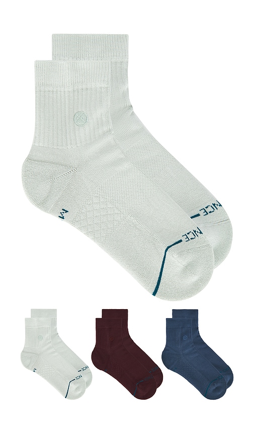 Stance Icon Quarter 3 Pack Socks