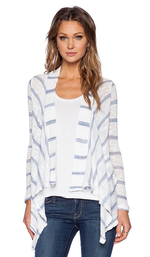 Stripe Drape Cardigan