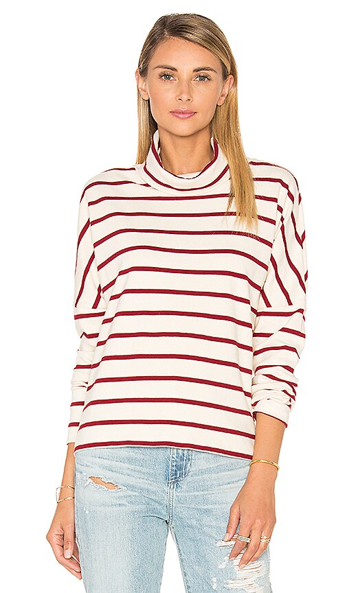 Wine Stripe Turtleneck