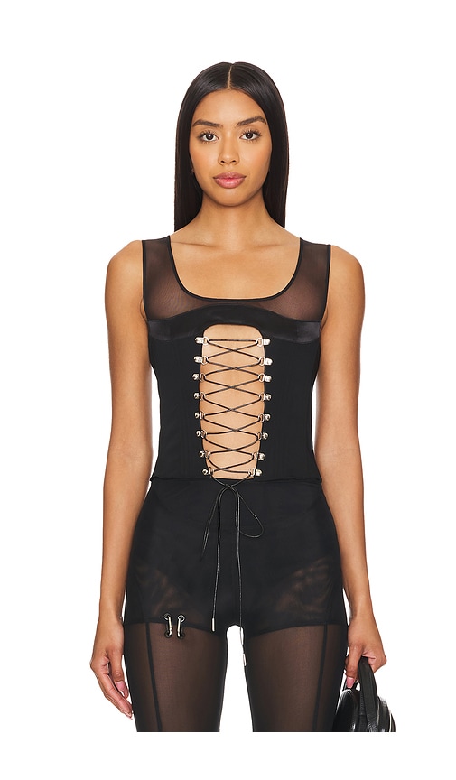 Shop Sketch-y Erotica Corset In Black