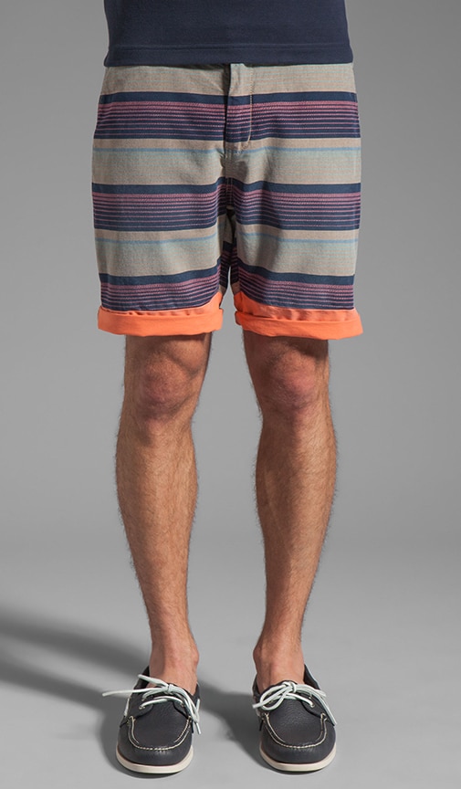 Patterned Stripe Short