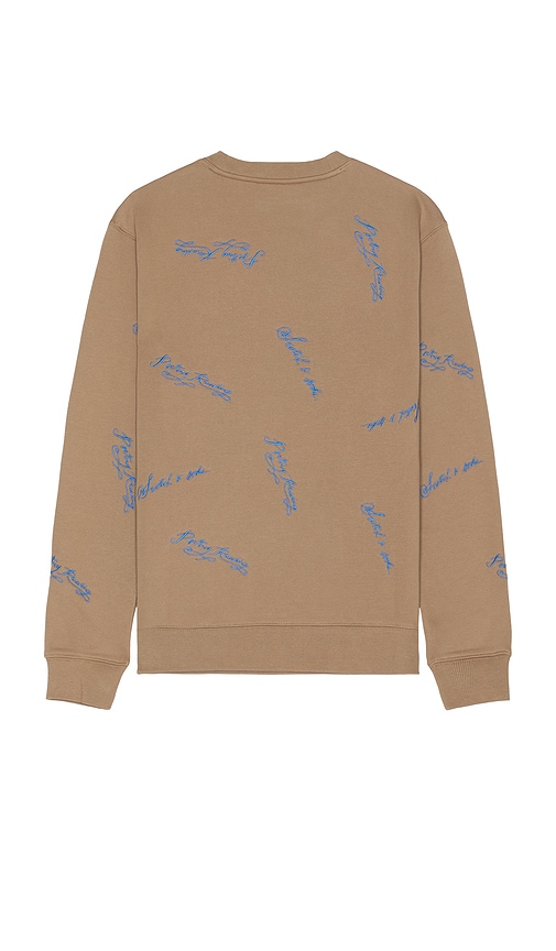 Shop Scotch & Soda Embroidered Sweatshirt In Poetry Reading