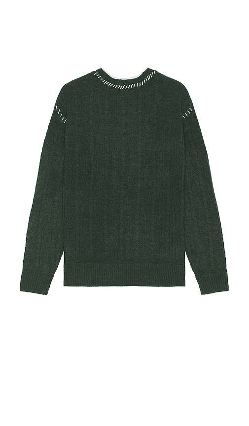 Shop Scotch & Soda Alpaca Dropped Shoulder Cardigan In Pine Green