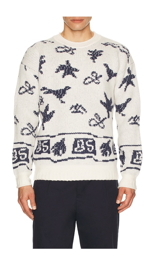 Scotch & Soda Jacquard Dropped Shoulder Sweater